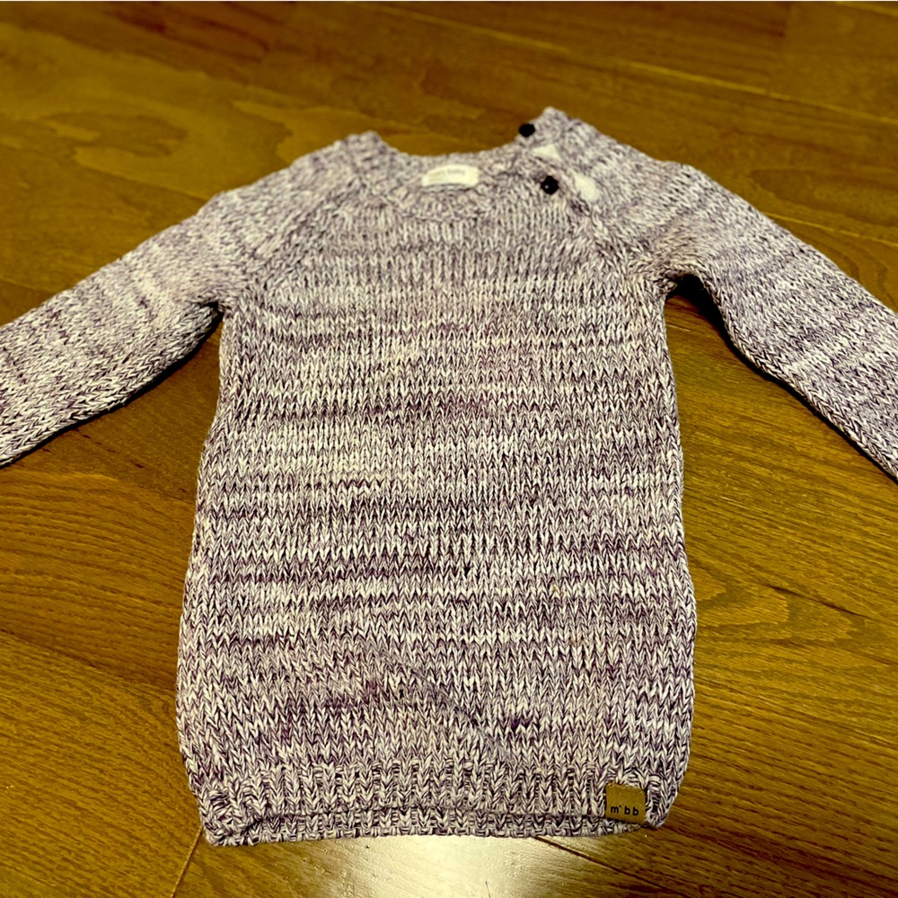 Miles baby Knitted Sweater in Purple size 24m